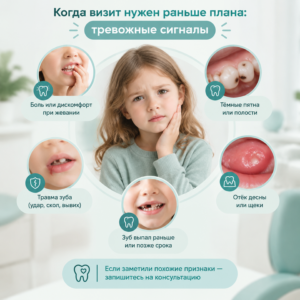 Когда визит нужен раньше плана - тревожные сигналы